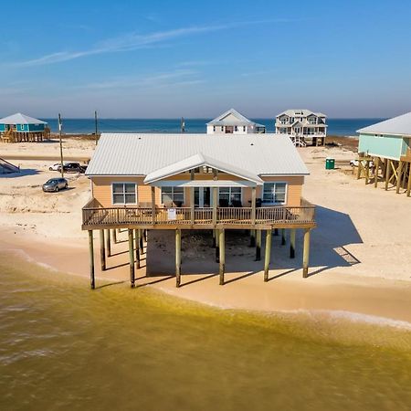 Sun Spot - True Gulf Front Private Home With Lovely Gulf Side Deck, Home Dauphin Island Exterior photo