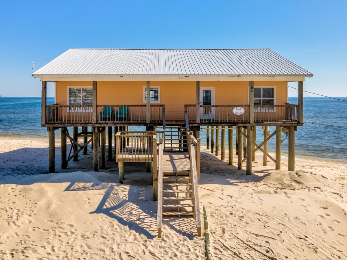 Sun Spot - True Gulf Front Private Home With Lovely Gulf Side Deck, Home Dauphin Island Exterior photo